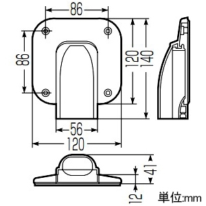 未来工業 ダ円引込ミカバー 適合ダ円サヤ管7 ダ円引込ミカバー 適合ダ円サヤ管7 VOW-100-7 画像2