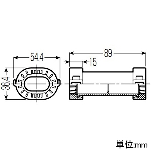 未来工業 ダ円カップリング Gタイプ 適合ダ円サヤ管7 ダ円カップリング Gタイプ 適合ダ円サヤ管7 VOC-7G-set 画像2