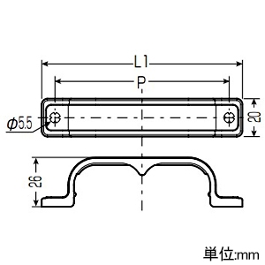 未来工業 ダ円連サドル ダ円サヤフレキ2用 ダ円サヤ管7×3 ダ円連サドル ダ円サヤフレキ2用 ダ円サヤ管7×3 VOT3-7-set 画像2