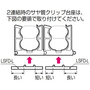 未来工業 ダ円クリップ 縦連タイプ ダ円サヤフレキ2用 適合ダ円サヤ管7×2 ダ円クリップ 縦連タイプ ダ円サヤフレキ2用 適合ダ円サヤ管7×2 VOF2-7T-set 画像3