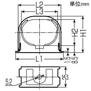 未来工業 ペア管クリップ 適合ダ円サヤ管7 ペア管クリップ 適合ダ円サヤ管7 VOP-7-set 画像2