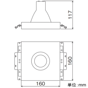 遠藤照明 LEDアッパーペンダントライト フラットタイプ 連結中間用 JDR TYPE 110Vφ50省電力ダイクロハロゲン球50W器具相当 E11口金 白 ランプ・吊具別売 LEDアッパーペンダントライト フラットタイプ 連結中間用 JDR TYPE 110Vφ50省電力ダイクロハロゲン球50W器具相当 E11口金 白 ランプ・吊具別売 ERP7524W 画像2