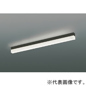 コイズミ照明 LEDベースライト 《ソリッドシームレススリム》 直付型 調光 温白色 長さ900mm 黒 LEDベースライト 《ソリッドシームレススリム》 直付型 調光 温白色 長さ900mm 黒 AH55150