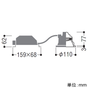 コイズミ照明 LEDコンフォートダウンライト ベースタイプ 高気密SB形 白熱球100W相当 埋込穴φ100mm 拡散配光 調光調色・調光切替 電球色〜昼白色 マットブラック LEDコンフォートダウンライト ベースタイプ 高気密SB形 白熱球100W相当 埋込穴φ100mm 拡散配光 調光調色・調光切替 電球色〜昼白色 マットブラック AD1233B99 画像2