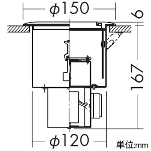 DAIKO LED床埋込灯 温度保護機能付 白熱灯60W相当 調光タイプ LED6.1W 電球色 埋込穴φ125mm LED床埋込灯 温度保護機能付 白熱灯60W相当 調光タイプ LED6.1W 電球色 埋込穴φ125mm DSE-36592G 画像2