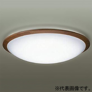 DAIKO LEDシーリングライト 〜10畳用 調色・調光タイプ LED36.5W 昼光色〜電球色 リモコン付 ウォールナット DCL-40933