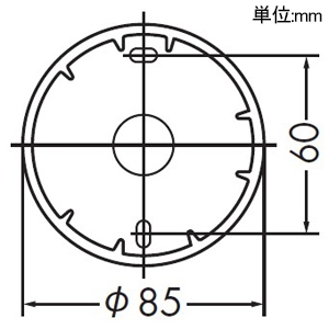 DAIKO LEDスポットライト フランジタイプ 直付専用 天井付・壁付兼用 非調光タイプ 白熱灯100W相当 LED8.1W 電球色 白 LEDスポットライト フランジタイプ 直付専用 天井付・壁付兼用 非調光タイプ 白熱灯100W相当 LED8.1W 電球色 白 DSL-5321YW 画像3