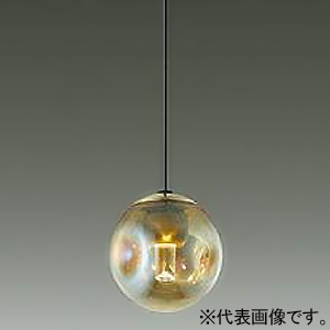 DAIKO LED小型ペンダントライト ≪kirameki≫ フランジタイプ 直付・埋込兼用 白熱灯60W相当 調光タイプ LED6.2W 電球色 透明ガラス・アンバーラスター塗装 DPN-41776YG