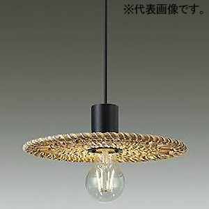 DAIKO LEDペンダントライト フランジタイプ 直付専用 ランプ付 白熱灯25W相当 非調光タイプ LEDフィラメント電球2.5W 口金E26 キャンドル色 籐・藁 LEDペンダントライト フランジタイプ 直付専用 ランプ付 白熱灯25W相当 非調光タイプ LEDフィラメント電球2.5W 口金E26 キャンドル色 籐・藁 DPN-41676Y