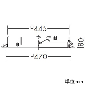 DAIKO LED埋込スクエアベースライト 天井埋込専用 高気密SB形 〜14畳用 明るさFHP32W×3灯相当 調光タイプ LED44W 電球色 埋込穴□450mm LED埋込スクエアベースライト 天井埋込専用 高気密SB形 〜14畳用 明るさFHP32W×3灯相当 調光タイプ LED44W 電球色 埋込穴□450mm DBL-5453YWG 画像2