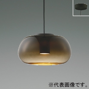 コイズミ照明 LEDペンダントライト 《Minimal Rustic Gradation×glass》 フランジタイプ 白熱球40W相当 非調光 電球色 幅φ220mm スモークブラウン LEDペンダントライト 《Minimal Rustic Gradation×glass》 フランジタイプ 白熱球40W相当 非調光 電球色 幅φ220mm スモークブラウン AP54839