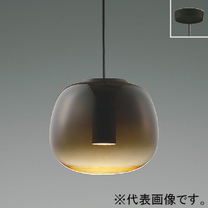 コイズミ照明 LEDペンダントライト 《Minimal Rustic Gradation×glass》 フランジタイプ 白熱球40W相当 非調光 電球色 幅φ190mm スモークブラウン LEDペンダントライト 《Minimal Rustic Gradation×glass》 フランジタイプ 白熱球40W相当 非調光 電球色 幅φ190mm スモークブラウン AP54835