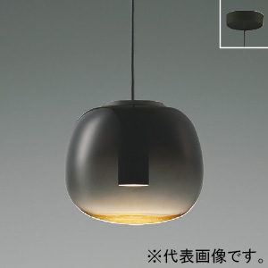 コイズミ照明 LEDペンダントライト 《Minimal Rustic Gradation×glass》 フランジタイプ 白熱球40W相当 非調光 電球色 幅φ190mm スモークグレー LEDペンダントライト 《Minimal Rustic Gradation×glass》 フランジタイプ 白熱球40W相当 非調光 電球色 幅φ190mm スモークグレー AP54841