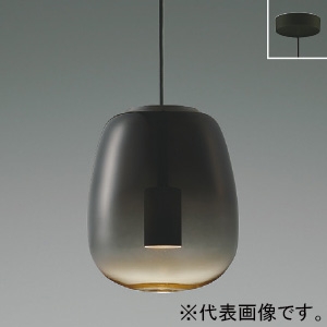 コイズミ照明 LEDペンダントライト 《Minimal Rustic Gradation×glass》 フランジタイプ 白熱球40W相当 非調光 電球色 幅φ170mm スモークグレー LEDペンダントライト 《Minimal Rustic Gradation×glass》 フランジタイプ 白熱球40W相当 非調光 電球色 幅φ170mm スモークグレー AP54843