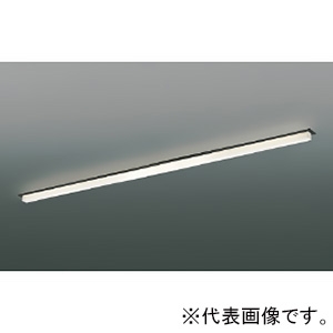 コイズミ照明 LEDベースライト 《ソリッドシームレススリム》 高気密SB形 半埋込型 調光 電球色 長さ1200mm マットブラック AD54768