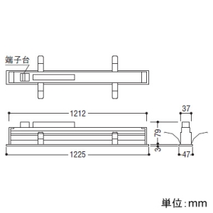 コイズミ照明 LEDベースライト 《スリットシームレススリム》 高気密SB形 埋込型 調光 電球色 長さ1200mm マットファインホワイト LEDベースライト 《スリットシームレススリム》 高気密SB形 埋込型 調光 電球色 長さ1200mm マットファインホワイト AD54720 画像2