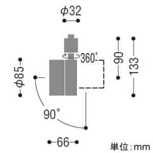 コイズミ照明 LEDベーシックスポットライト プラグタイプ 白熱球60W相当 散光配光 調光 温白色 Bluetooth対応 ブラック LEDベーシックスポットライト プラグタイプ 白熱球60W相当 散光配光 調光 温白色 Bluetooth対応 ブラック AS56311 画像2