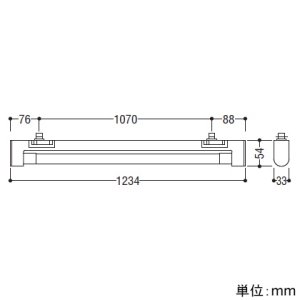 コイズミ照明 電源内蔵直管形LEDランプ搭載ベースライト プラグタイプ FLR40W相当 非調光 白色 ホワイト(N93) 電源内蔵直管形LEDランプ搭載ベースライト プラグタイプ FLR40W相当 非調光 白色 ホワイト(N93) AH55063 画像2