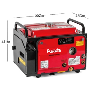 アサダ 高圧洗浄機13/100GS エンジン式 防音タイプ 自吸式 セルスタート 吐出量13.0L/min 圧力10MPa(102kgf/㎠) 燃料タンク容量5.0L 高圧洗浄機13/100GS エンジン式 防音タイプ 自吸式 セルスタート 吐出量13.0L/min 圧力10MPa(102kgf/㎠) 燃料タンク容量5.0L HD1310S5 画像3