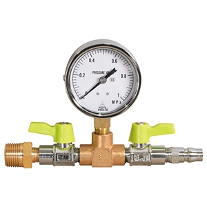 アサダ 圧力計ユニット1.0MPa エアーテストコンプレッサ用 FA035