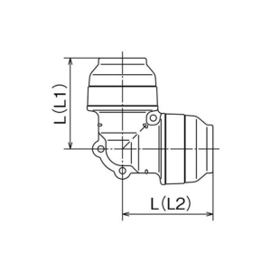 オンダ製作所 オンダ製作所 ダブルロックジョイントP WPL3型 エルボソケット 13A×13A オンダ製作所 ダブルロックジョイントP WPL3型 エルボソケット 13A×13A WPL3-13-S 画像2