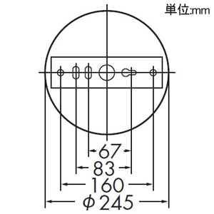 DAIKO LED吹き抜け灯 白熱灯60W×3灯相当 非調光タイプ LED17W 電球色 白 LED吹き抜け灯 白熱灯60W×3灯相当 非調光タイプ LED17W 電球色 白 DCH-41439Y 画像3