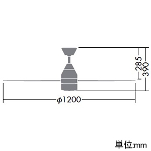 DAIKO LEDシーリングファン 〜4.5畳用 DCモーター ランプ付 白熱灯60W×4灯相当 非調光タイプ LEDユニットフラット形4.5W×4灯 口金GX53-1a 電球色 正転逆転切替・風量3段切替 リモコン付 白 LEDシーリングファン 〜4.5畳用 DCモーター ランプ付 白熱灯60W×4灯相当 非調光タイプ LEDユニットフラット形4.5W×4灯 口金GX53-1a 電球色 正転逆転切替・風量3段切替 リモコン付 白 DCH-41040Y 画像2