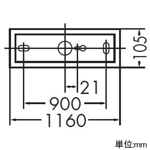 DAIKO LEDキッチンライト 天井取付専用 明るさHf32W相当 非調光タイプ LED24W 温白色 LEDキッチンライト 天井取付専用 明るさHf32W相当 非調光タイプ LED24W 温白色 DCL-38485A 画像2