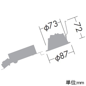 DAIKO LEDベースダウンライト 傾斜天井用 屋内・屋外兼用 防雨形 高気密SB形 白熱灯60W相当 非調光タイプ LED4.6W 昼白色 埋込穴φ75 拡散パネル付 電源付(別置) 白 LEDベースダウンライト 傾斜天井用 屋内・屋外兼用 防雨形 高気密SB形 白熱灯60W相当 非調光タイプ LED4.6W 昼白色 埋込穴φ75 拡散パネル付 電源付(別置) 白 DDL-5630WW 画像2