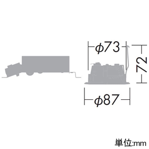 DAIKO LEDダウンライト 高気密SB形 ≪よくばり≫ 3色温度切替調光タイプ 白熱灯60W相当 LED5.8W 電球色・温白色・昼白色 埋込穴φ75 拡散パネル付 電源付(別置) 白 LEDダウンライト 高気密SB形 ≪よくばり≫ 3色温度切替調光タイプ 白熱灯60W相当 LED5.8W 電球色・温白色・昼白色 埋込穴φ75 拡散パネル付 電源付(別置) 白 DDL-5285FWG 画像2