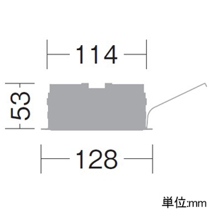 DAIKO ダウンライト取付枠 スリットモジュール 高気密タイプ φ75ダウンライト×2灯用 埋込穴120×205mm ダウンライト取付枠 スリットモジュール 高気密タイプ φ75ダウンライト×2灯用 埋込穴120×205mm DP-41602 画像3