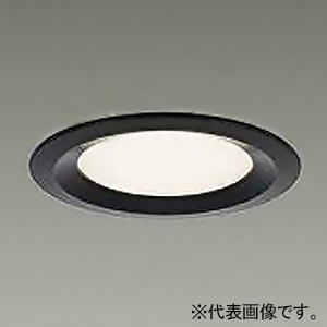 DAIKO LEDダウンライト 超浅型導光板タイプ 高気密SB形 白熱灯100W相当 非調光タイプ LED8.1W 電球色 埋込穴φ100 拡散パネル付 黒 DDL-5339YB