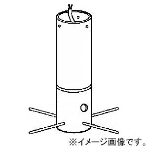 遠藤照明 ポール 庭園灯用 長さ375mm ダークグレー ポール 庭園灯用 長さ375mm ダークグレー L-222H