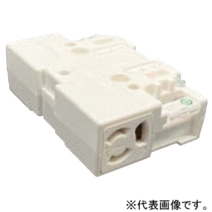 神保電器 ブロックコンセント 2個口 レッド JBC29G0RD