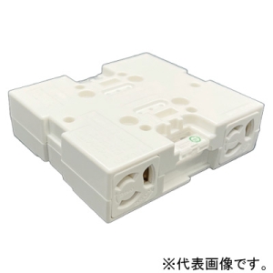 神保電器 ブロックコンセント 4個口 ブルー JBC49G0BL