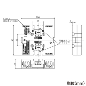 神保電器 ブロックコンセント 4個口 グリーン ブロックコンセント 4個口 グリーン JBC49G0GN 画像2