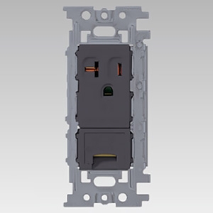 東芝ライテックス 【受注生産品】アースターミナル付15・20A兼用コンセント 20A 125V グレー NDG2481E(HT)