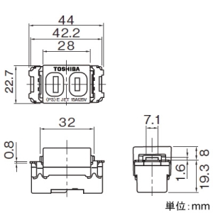 東芝ライテックス コンセント 15A 125V ウォームベージュ コンセント 15A 125V ウォームベージュ NDG2111(CW) 画像2