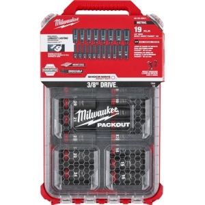 ミルウォーキー milwaukee SHOCKWAVE IMPACT DUTY ディープインパクトソケット 3/8インチ(9.5mm)角 19PCS PACKOUTセット milwaukee SHOCKWAVE IMPACT DUTY ディープインパクトソケット 3/8インチ(9.5mm)角 19PCS PACKOUTセット 49-66-6801 画像3