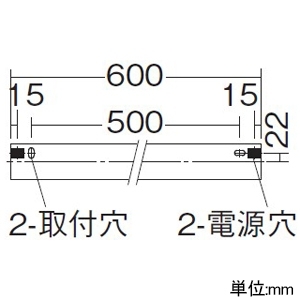 DAIKO LED間接照明用器具 ≪まくちゃん≫ 天井・壁(横向)・床付兼用 調光タイプ LED15.6W 電球色 長さ600mm ブラック LED間接照明用器具 ≪まくちゃん≫ 天井・壁(横向)・床付兼用 調光タイプ LED15.6W 電球色 長さ600mm ブラック DSY-4391YBG 画像3