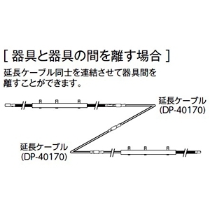 DAIKO 延長ケーブル コンパクトライン照明用 全長1m 延長ケーブル コンパクトライン照明用 全長1m DP-40170 画像3