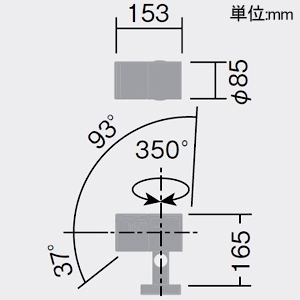 DAIKO LEDスポットライト 灯具本体 適合ポール専用 地面取付専用 防雨・防湿形 重耐塩仕様 φ50 12Vダイクロハロゲン85W形60W相当 LZ1C 非調光タイプ 電球色(2700K) 配光角12° LEDスポットライト 灯具本体 適合ポール専用 地面取付専用 防雨・防湿形 重耐塩仕様 φ50 12Vダイクロハロゲン85W形60W相当 LZ1C 非調光タイプ 電球色(2700K) 配光角12° LLS-7097LUM 画像2