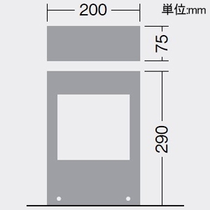 DAIKO LEDフロアウォッシュライト 灯具本体 箱型両側配光 防雨・防湿形 重耐塩仕様 白熱灯60W相当 非調光タイプ 100〜242V用 電球色(3000K) LEDフロアウォッシュライト 灯具本体 箱型両側配光 防雨・防湿形 重耐塩仕様 白熱灯60W相当 非調光タイプ 100〜242V用 電球色(3000K) LLP-7128YU 画像2