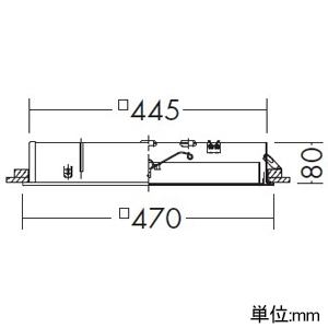 DAIKO LED埋込スクエアベースライト 天井埋込専用 高気密SB形 〜14畳用 明るさFHP32W×3灯相当 非調光タイプ LED44W 温白色 埋込穴□450mm LED埋込スクエアベースライト 天井埋込専用 高気密SB形 〜14畳用 明るさFHP32W×3灯相当 非調光タイプ LED44W 温白色 埋込穴□450mm DBL-5452AW 画像2