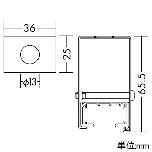 DAIKO ジョイントハンガー φ13パイプ吊用 直付・パイプ吊兼用型用 1個入 白 ジョイントハンガー φ13パイプ吊用 直付・パイプ吊兼用型用 1個入 白 DP-00283W 画像2