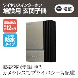 DXアンテナ ワイヤレスインターホン 増設用玄関子機 DWA20D