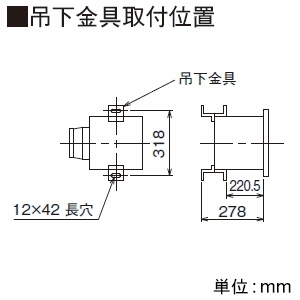 日本キヤリア(東芝) 給排気グリル 消音形 φ100用 埋込寸法275mm角 給排気グリル 消音形 φ100用 埋込寸法275mm角 RK-10FV 画像2