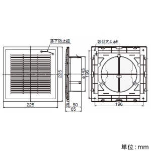 日本キヤリア(東芝) 給排気グリル φ150用 壁面・天面取付 フィルター付 樹脂製 ブラウン 給排気グリル φ150用 壁面・天面取付 フィルター付 樹脂製 ブラウン DV-2KMVF(T) 画像2