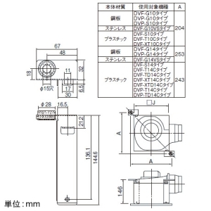 日本キヤリア(東芝) 吊下金具 鋼板製・ステンレス製・プラスチック製ボディ用 2個セット 吊下金具 鋼板製・ステンレス製・プラスチック製ボディ用 2個セット DV-2T 画像2