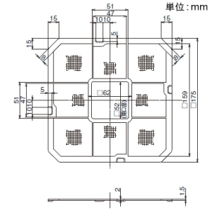 日本キヤリア(東芝) ホコリ取りフィルター ダクト用換気扇Lタイプ用 DVF-G10L・CLタイプ ホコリ取りフィルター ダクト用換気扇Lタイプ用 DVF-G10L・CLタイプ F-10L 画像2